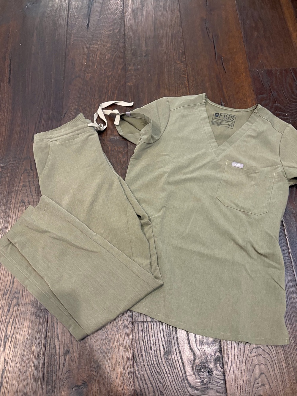 Figs Heather Olive Scrub Set Catarina XXS and Yola XXS/P